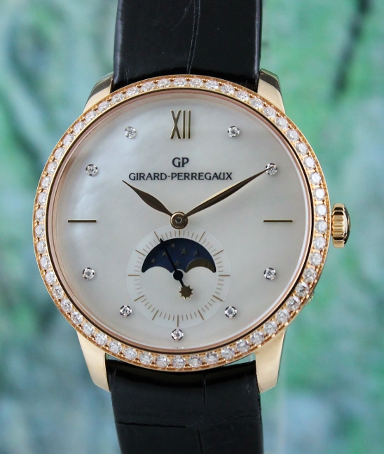 Girard Perregaux 18K Rose Gold 1966 Moonphase Automatic Watch / 49524
